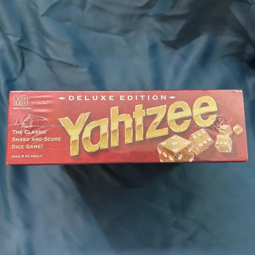 Vtg 1997 Milton Bradley Deluxe Edition Yahtzee Dice Game Factory Sealed New